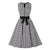 Vintage offenes Kleid weiß