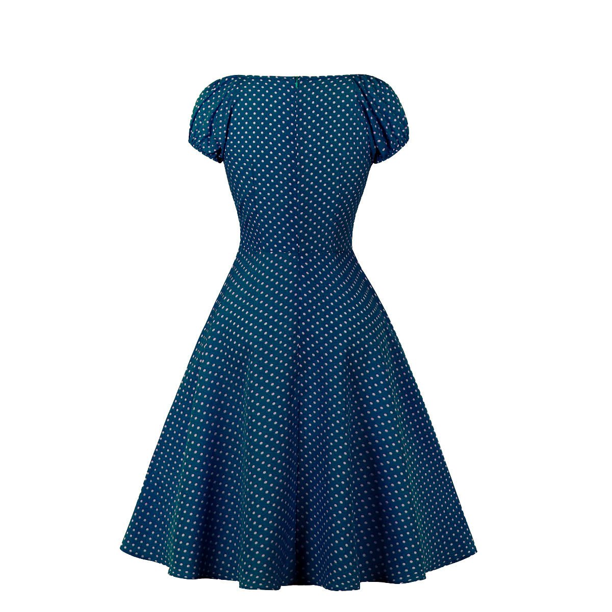 Vintage offenes Kleid blau