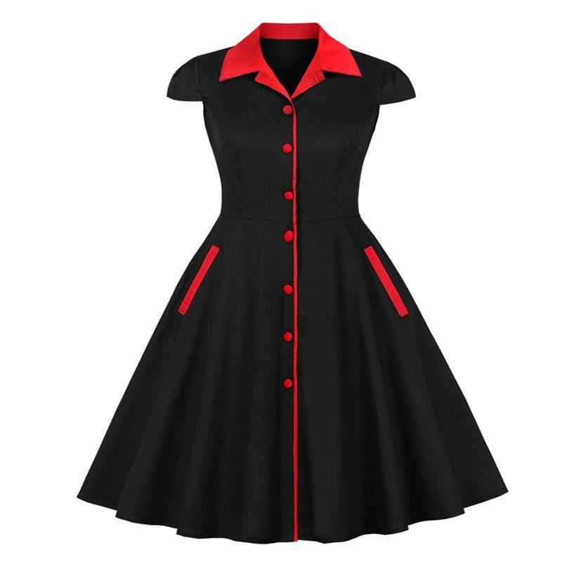 Plus Size 50er-Jahre-Pin-Up-Kleid