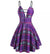 Lila 50er-Jahre-Pin-Up-Kleid