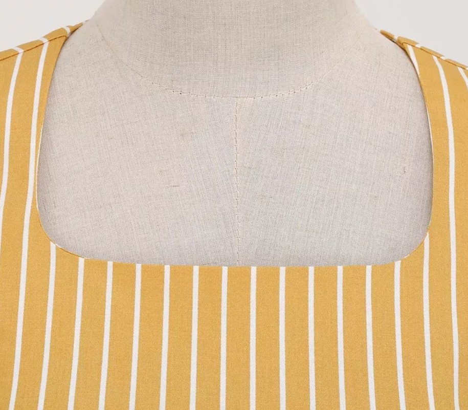 Retro 50er Jahre Kleid Gelb