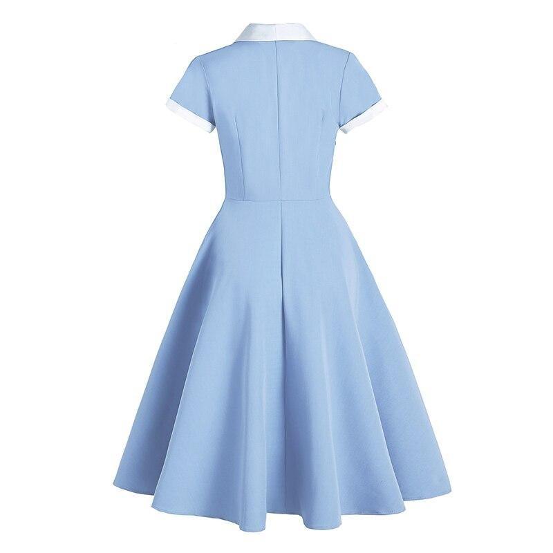 Audrey Hepburn 50er Retro-Kleid