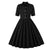 Schwarzes Retro-60er-Jahre-Kleid