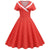 Rotes Retro-Brautjungfernkleid