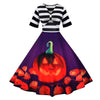 Halloween Retro Kleid Lila