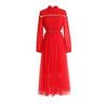 Rotes Spitzen-Retro-Kleid