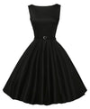 Schwarzes Rockabilly-Kleid