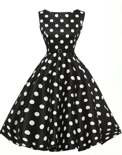 50er Jahre Polka Dot Pin-up Retro Rockabilly Kleid