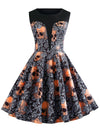 Totenkopf-Rockabilly-Kleid