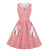 Gingham-Rockabilly-Kleid