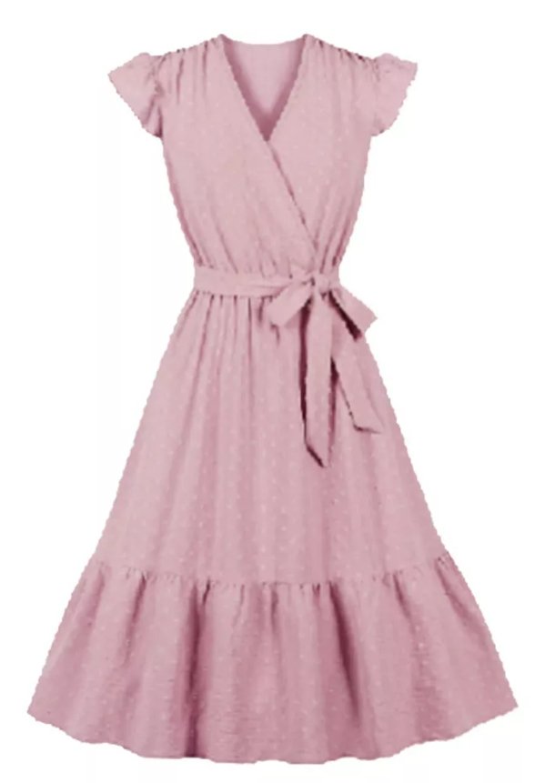 50er Jahre Rosa Kleid