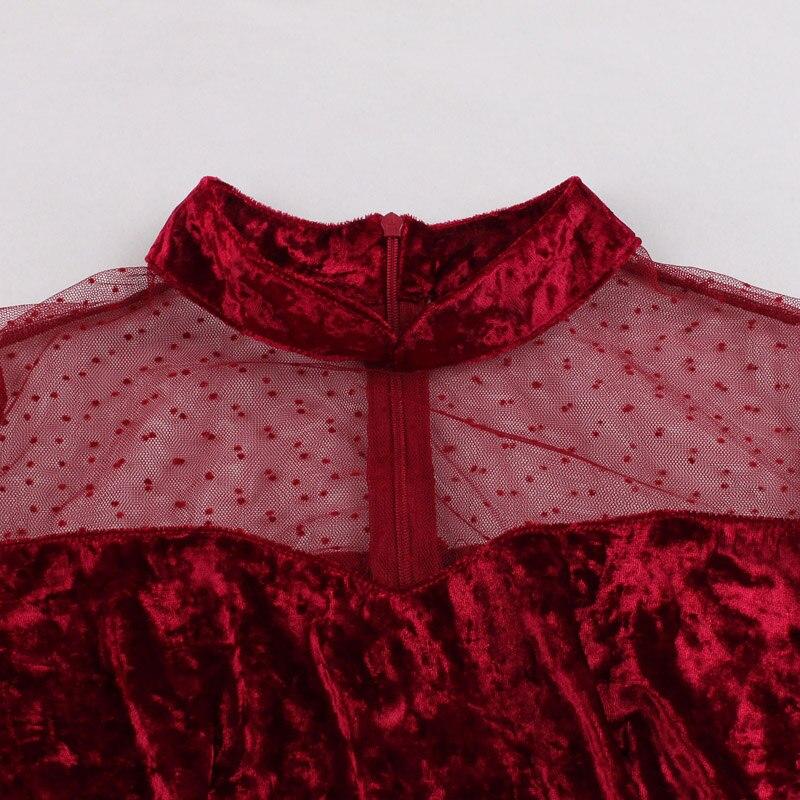 50er-Jahre-Samt-Partykleid