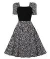 Schwarzes Vintage-Kleid im 50er-Jahre-Stil