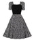 Schwarzes Vintage-Kleid im 50er-Jahre-Stil
