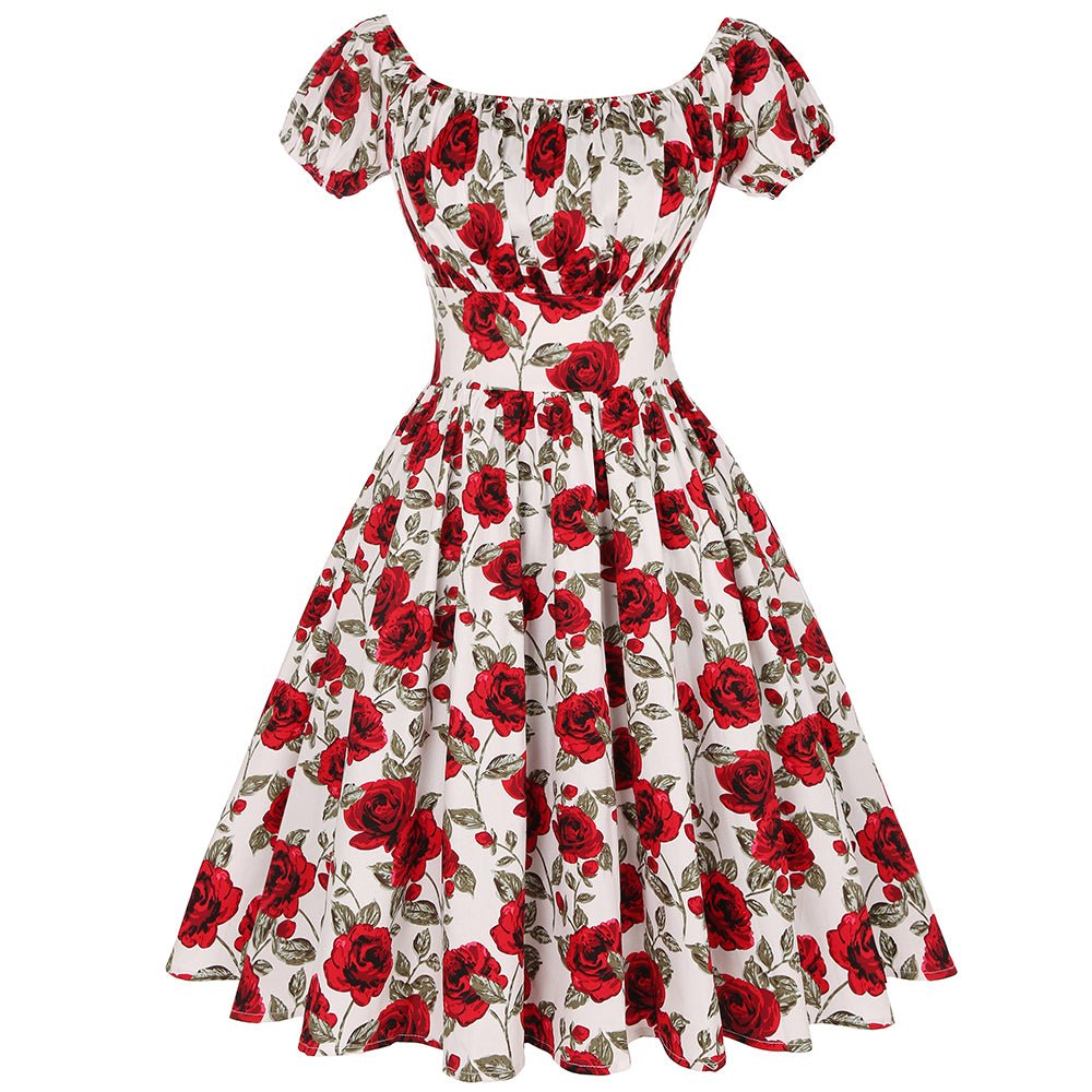 Liberty Plus Size Kleid im Vintage-Stil