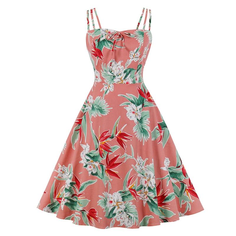 Rosa Kleid im Vintage-Stil in Übergröße