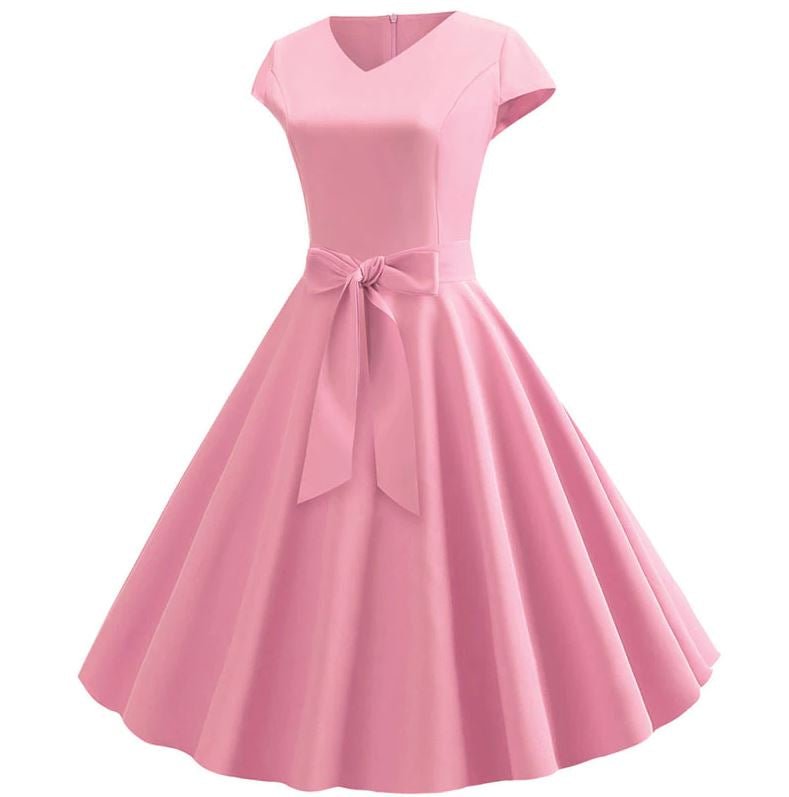 60er Jahre Trapezkleid Rosa