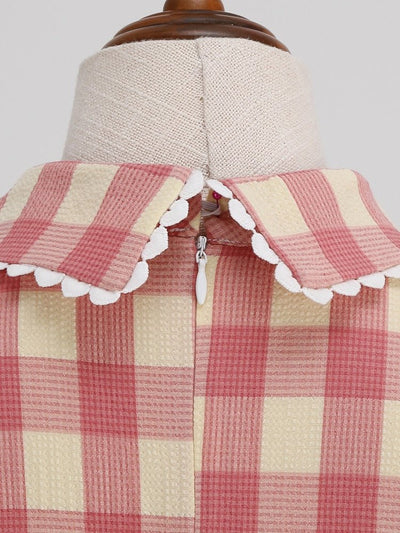 60er Jahre Gingham-Kleid