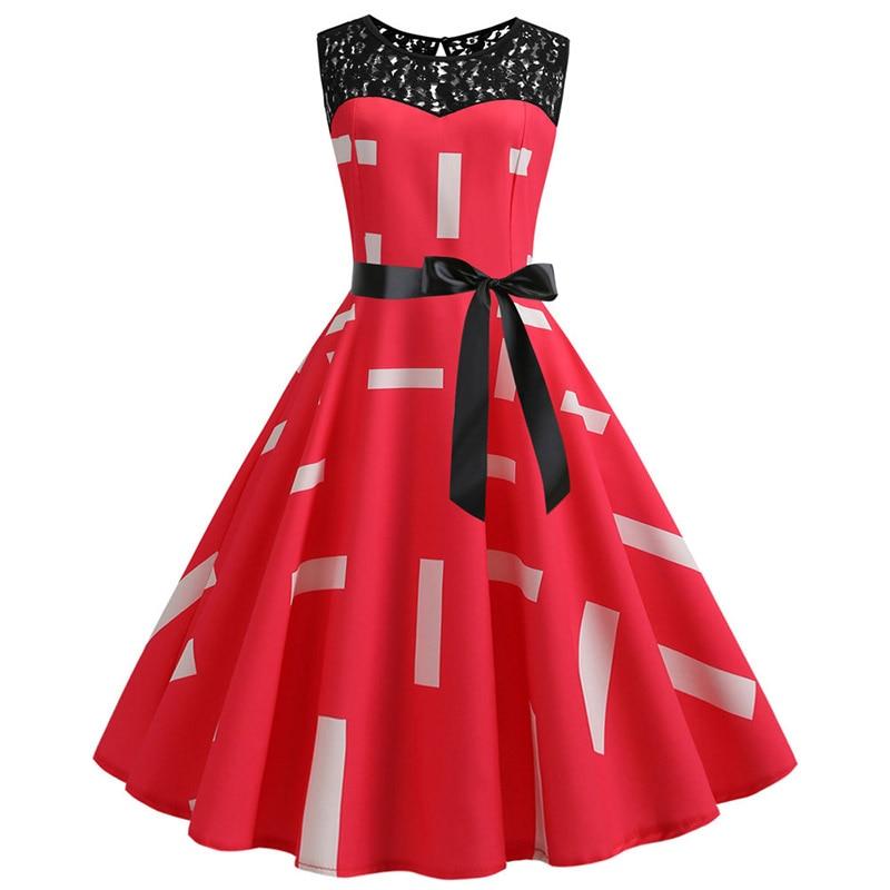 Rotes Vintage Trapezkleid