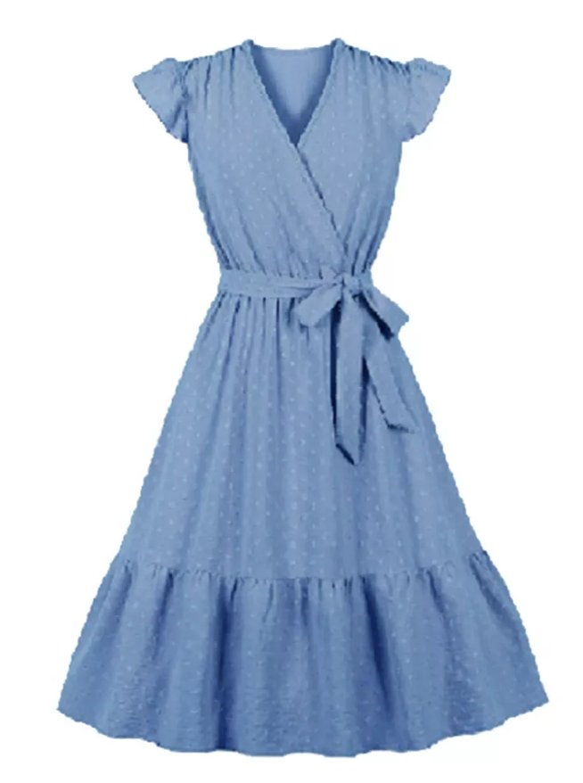 Blaues Vintage Tunikakleid
