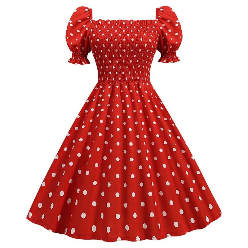 Kleid im 50er-Jahre-Stil in Rot