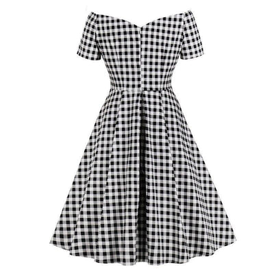 50er Jahre Gingham-Kleid