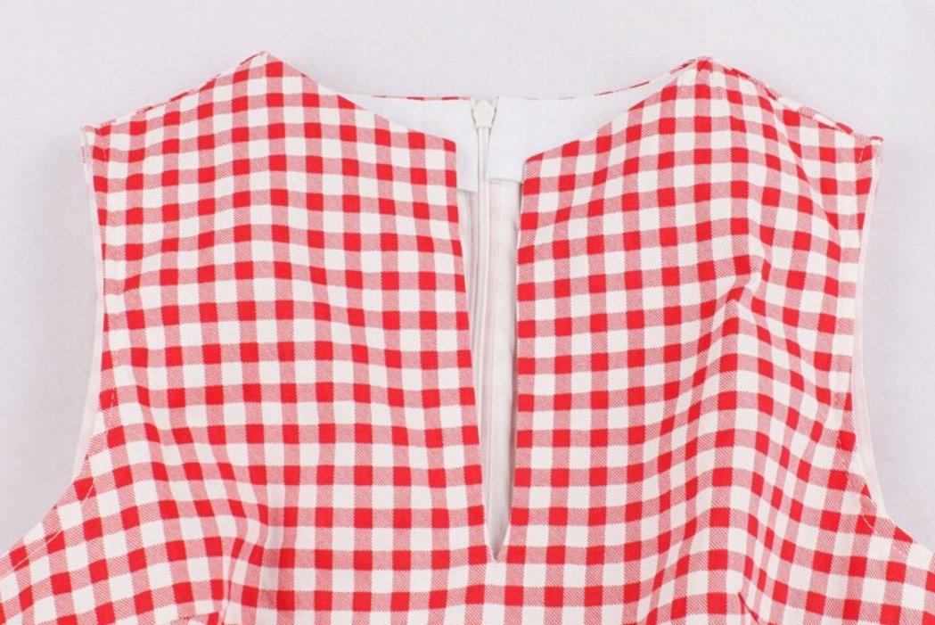 Vintage Gingham-Kleidtaschen
