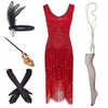 Vintage 1920 Rotes Kleid