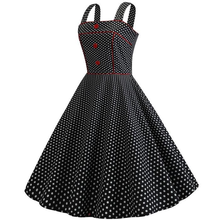 Vintage 1950 Kleid Schwarz