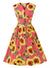 Vintage 1950 Rosa Blumenkleid