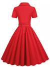 Vintage 1950 Rotes Kleid