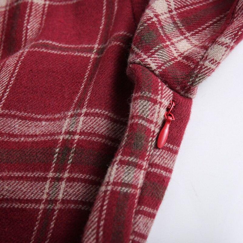 Vintage 3/4 Kleid Burgund 1960