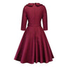 Vintage 50er Jahre Burgunderkleid