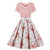 Plus Size 50er Jahre Vintage Kleid Rosa