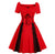 Rotes Plus Size 50er Vintage Kleid