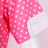 Vintage 50er Jahre Rosa Polka Dot Kleid