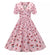 Kirschrotes 60er-Jahre-Vintage-Kleid