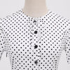 Vintage 60er Jahre Schwarz-Weißes Kleid