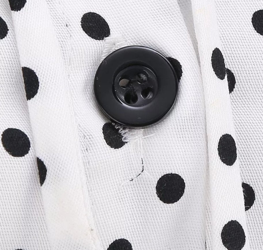 Vintage 60er Jahre Schwarz-Weißes Kleid