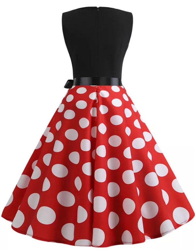 Rotes englisches Vintage-Kleid