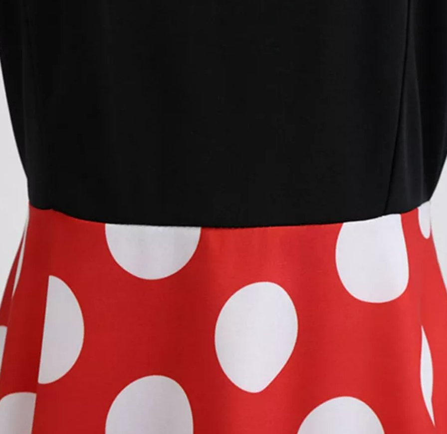 Rotes englisches Vintage-Kleid