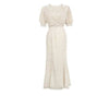 Vintage-Kleid Jahr 1940 Beige