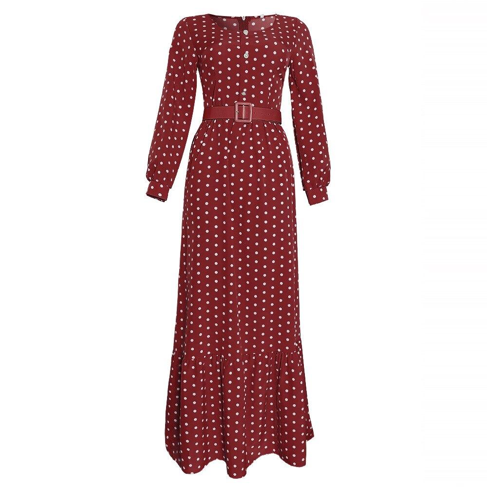 Vintage 40er Jahre Kleid Rot