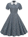 Vintage 1950er Guinguette Spirit Kleid