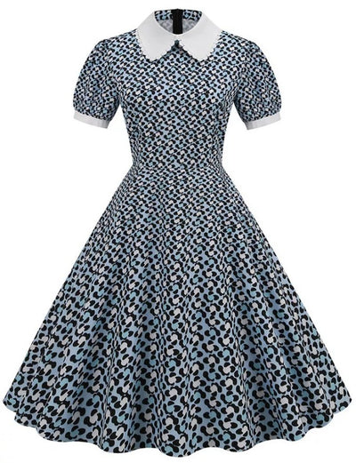 Vintage 1950er Guinguette Spirit Kleid