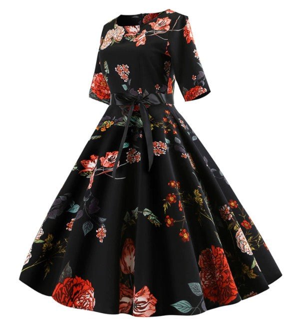 Vintage 50er Jahre Blumenkleid