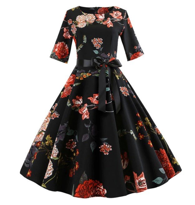 Vintage 50er Jahre Blumenkleid
