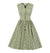 Geblümtes Plus Size 1950er Vintage Kleid