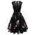 Plus Size 1950er Vintage Kleid Schwarz