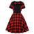 Rotes Plus Size 1950er Vintage Kleid